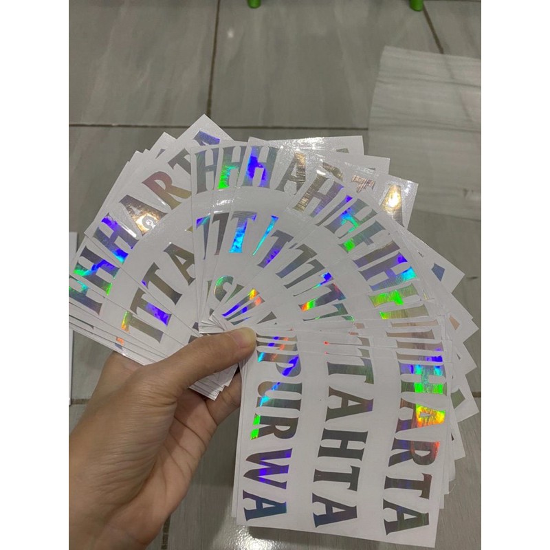 STIKER HARTA TAHTA (HARGA PALING MURAH CUMA 3RBAN) BISA CUSTOM UK 8X9CM (TAHAN AIR)-3