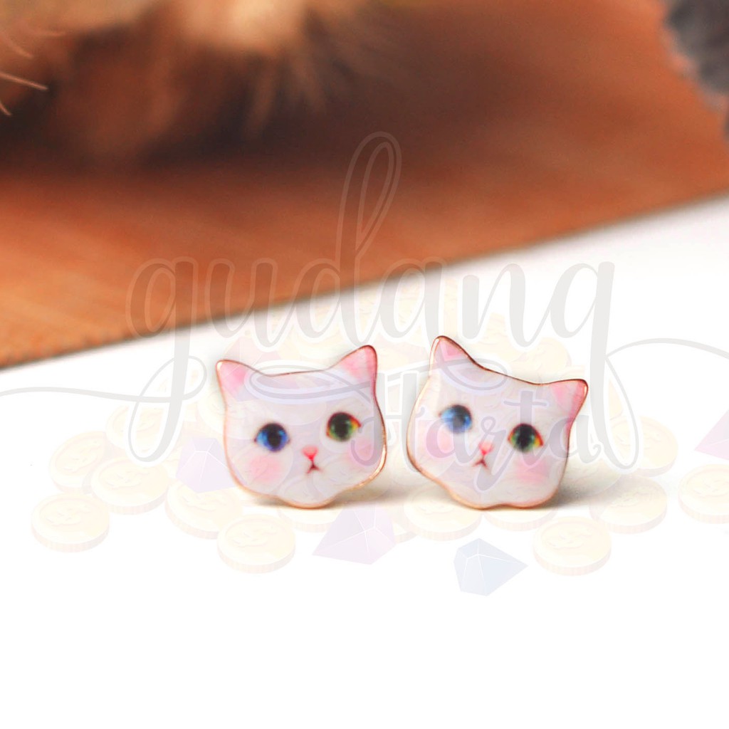 Anting Stud Tusuk Cute Little Cat Kucing Lucu Unik Imut GH 203141