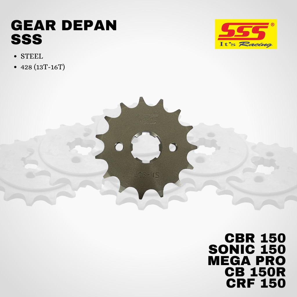 Gear gir Cbr sonic 150 tiger gl cb verza CRF 150 sss 428 13 14 15 16 STEEL