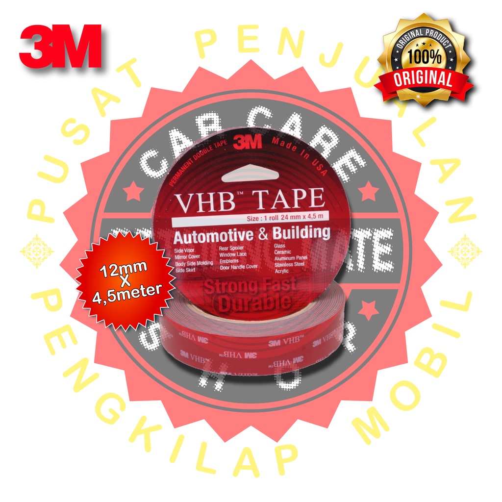 

3M VHB Double Tape 12mm x 4,5 meter - 4900-1