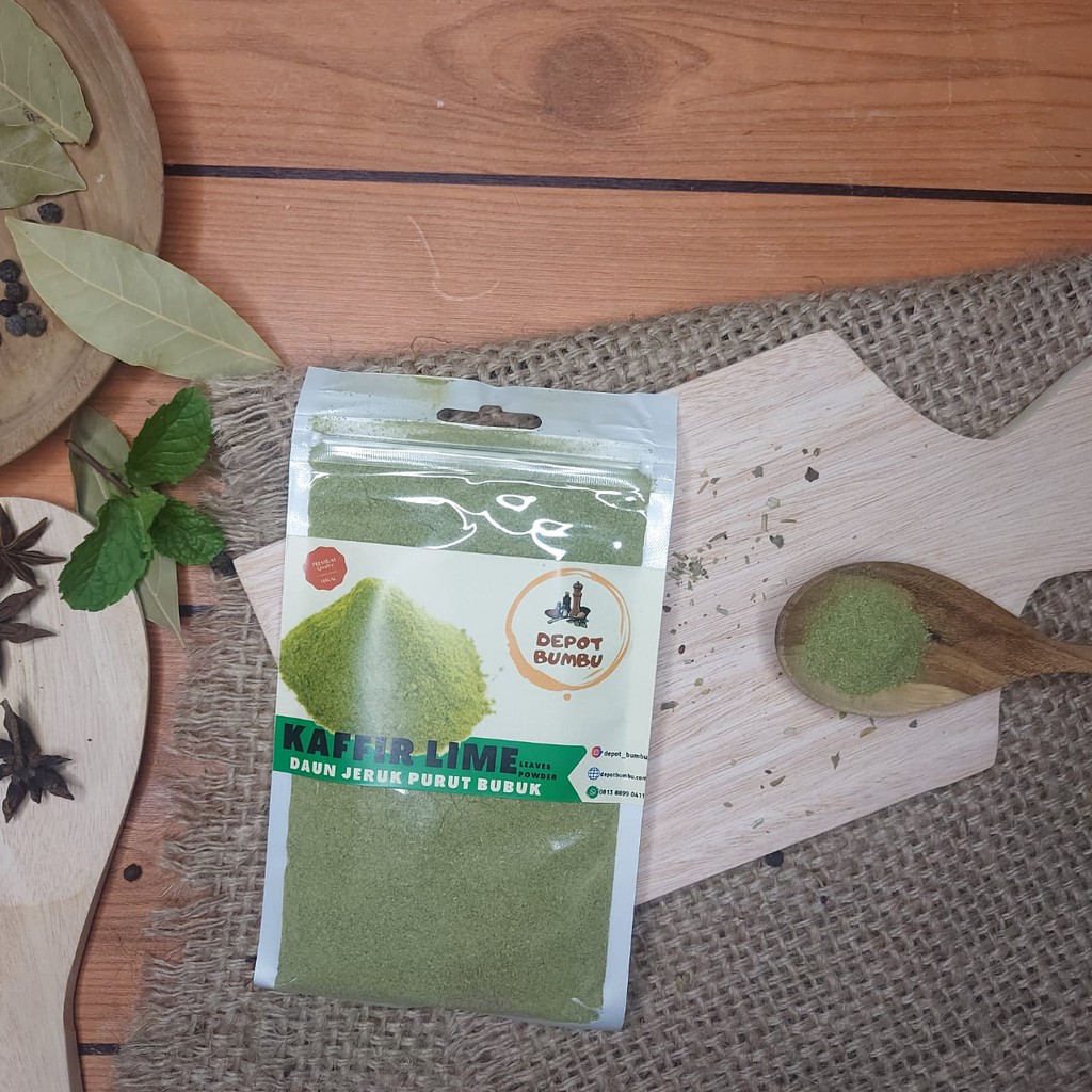 

Daun JERUK PURUT bubuk BOTOL 50gr KAFFIR LIME Powder DEPOT BUMBU