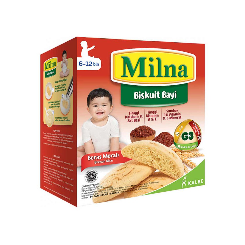 Milna Baby Biskuit 130gr - Biskuit Bayi