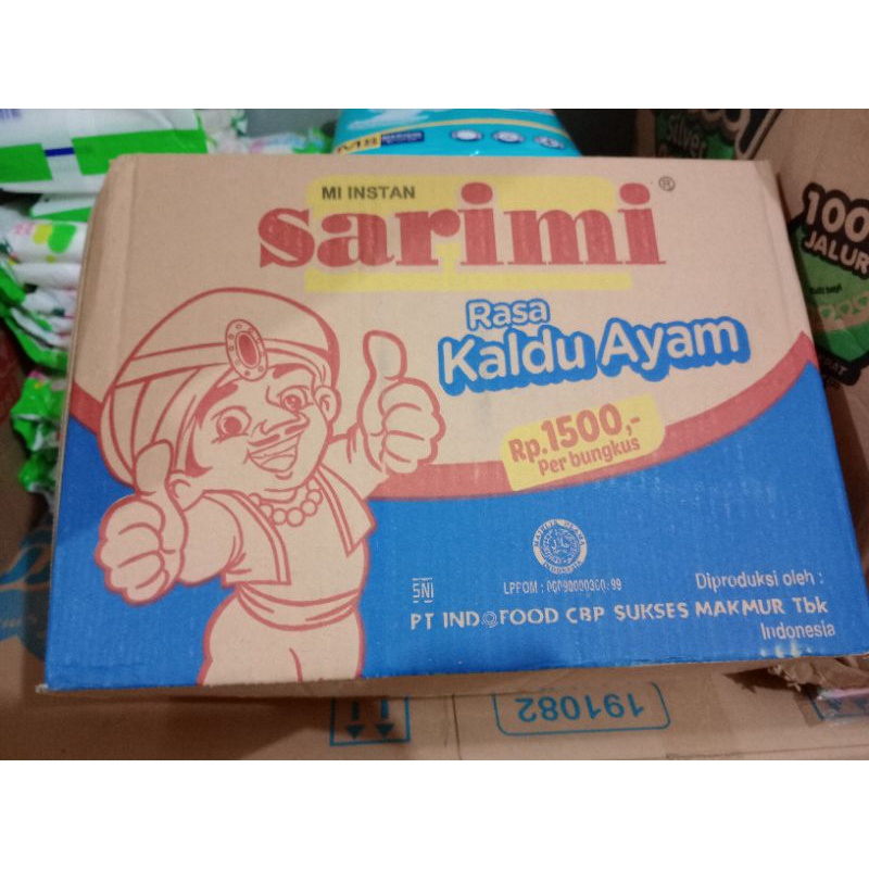 

Satu 1 Dus mi instan Sarimi Rasa Kaldu Ayam isi 40