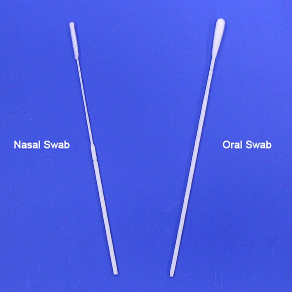 Swab Steril Nasal/Naso Oral/Oro Flocked Swab/Transport