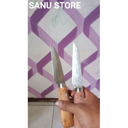 Pisau Dapur baja asli, siap pakai- baja gergaji