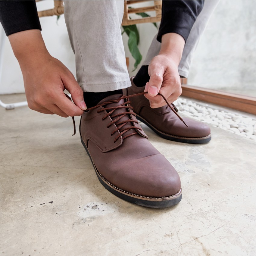 JAVIER BROWN |ManNeedMe x Zensa| Sepatu Vintage Pria | Pantofel Pria