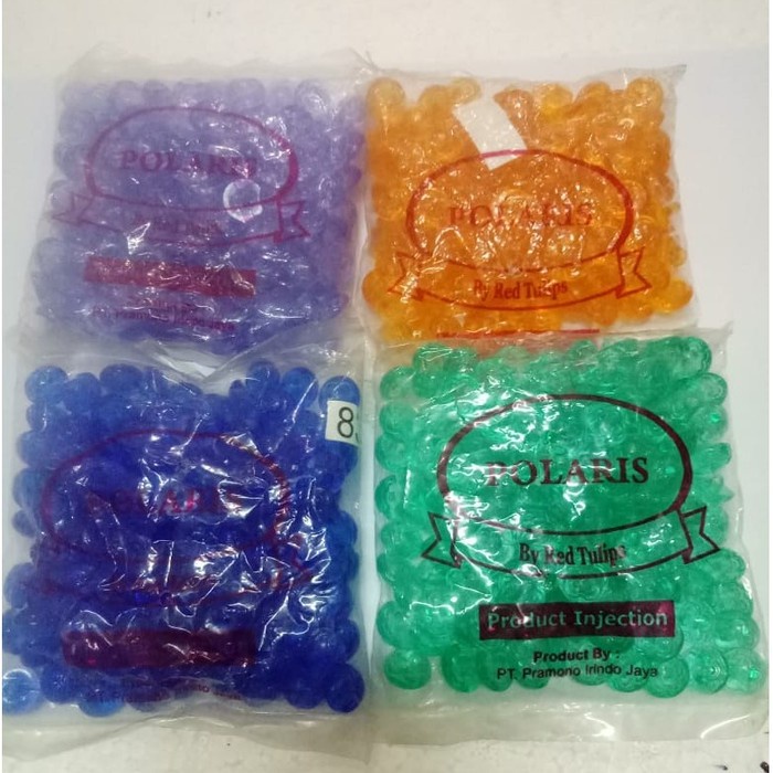 Kancing Jamur Kristal warna (12 mm) - 1 gross