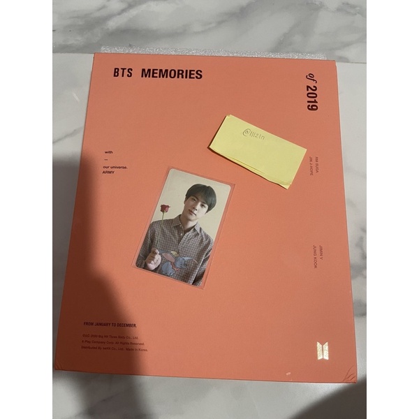 BTS MEMORIES 2019 (memo only lengkap tanpa pc)