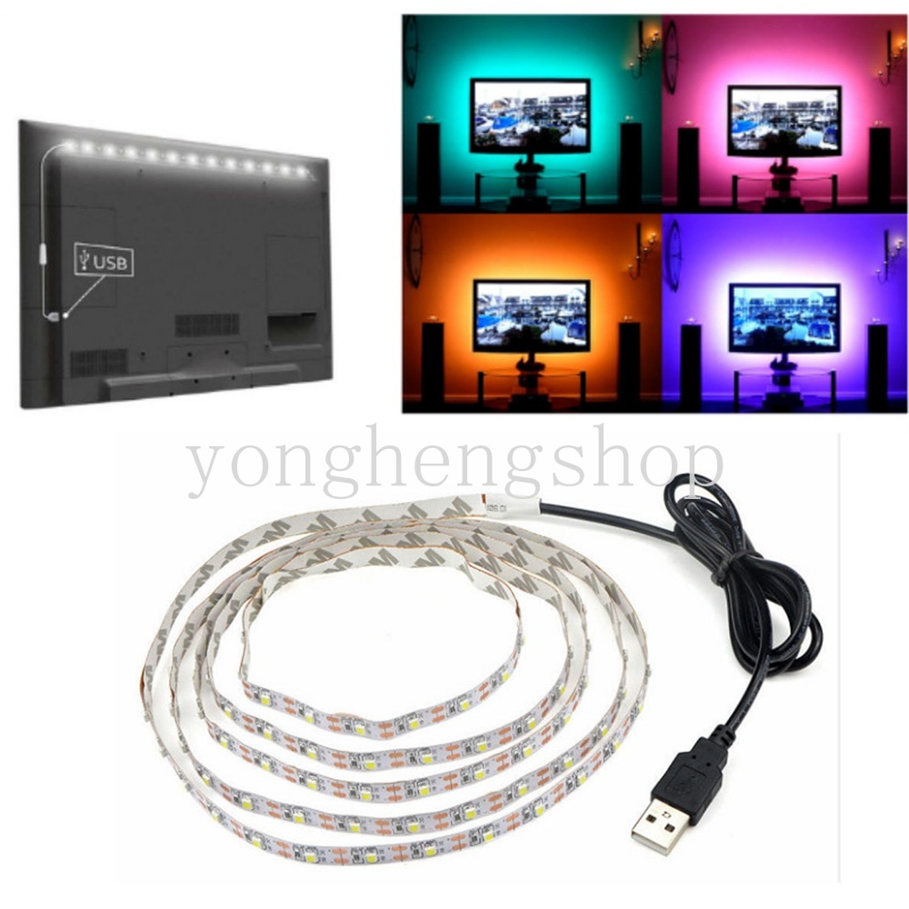 Lampu Strip LED Usb Flexible Dengan Perekat Untuk Dekorasi Rumah