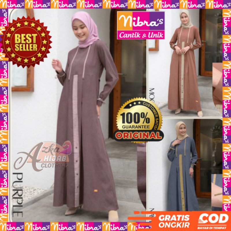 BAJU GAMIS TERBARU 2021 / GAMIS NIBRAS NB B28 NS 77 / GAMIS SIMPLE ELEGAN / GAMIS MODERN / DRESS GAM