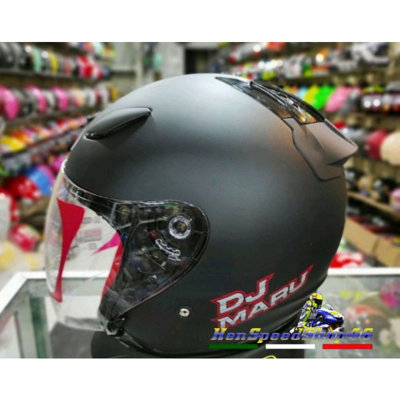 HELM KYT DJ MARU BLACK DOFF HELM TOURING KYT DJMARU HITAM DOFF