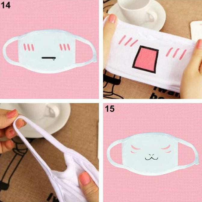 Jual Masker Cute Anime Emoticon Face Mask Kawaii Emoji Anti-Debu / Motor -  Motif 2 | Shopee Indonesia