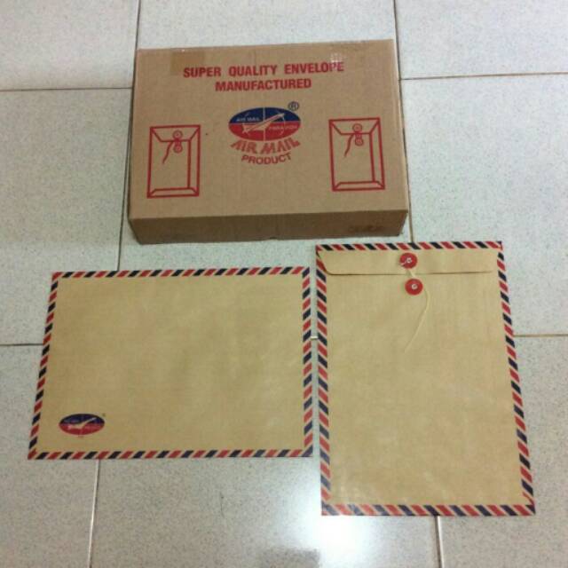 Jual Amplop Coklat Folio Air Mail 310 Tali / Amplop Coklat Air Mail 310