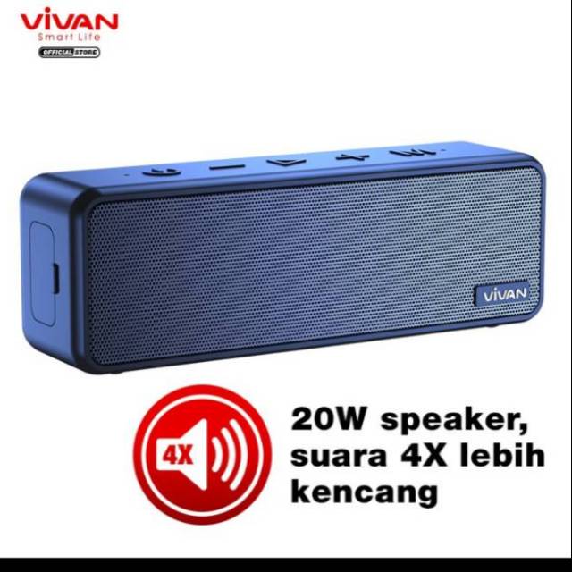 Vivan VS20 Wireless Bluetooth Speaker Ultra Bass 20W Waterproof IPX7