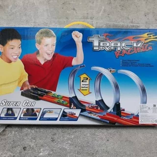 TRACK JALANAN MOBIL HOTWHEELS 2 JALUR / TRACK RACING HOT WHEELS