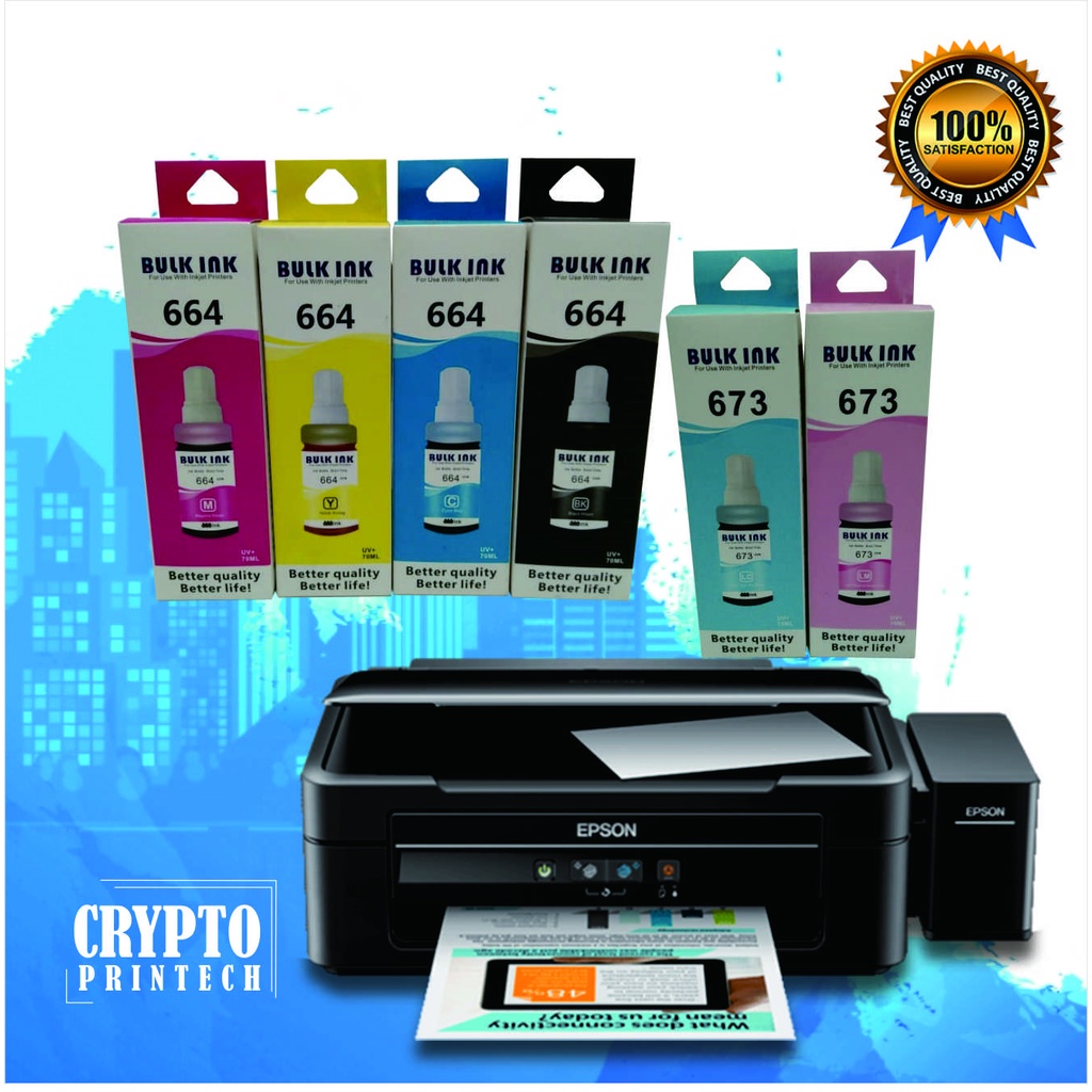 Tinta Printer Epson 664 L100 L110 L200 L210 L300 L310 L350 L360/Tinta Bulk ink 664(70ML)