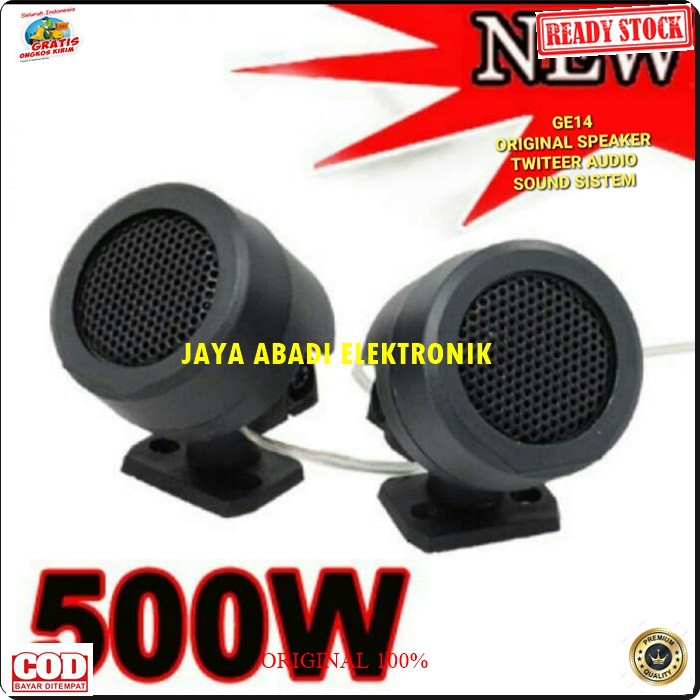 G14 Original speaker mini twiter tweeter audio sound sistem system suround surround piezo super pasif Mobil motor treble karaoke dome airrow digital auto vokal vocal coil booster G14  Harga 2pcs BISA DI SEGALA JENIS AUDIO  Frequency response 4Khz-20Khz Im