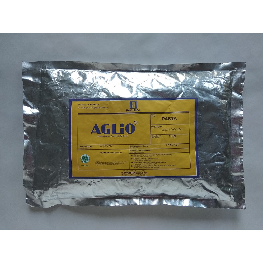 

AGLIO PASTA Bawang Putih / Bawang Putih Siap Pakai / Garlic paste / Bumbu Bawang Putih Instan 1 Kg