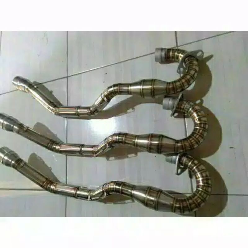 TERLARIS TERMURAH PIPA LEHER KNALPOT LAS CACING FOR ALL KLX CRF