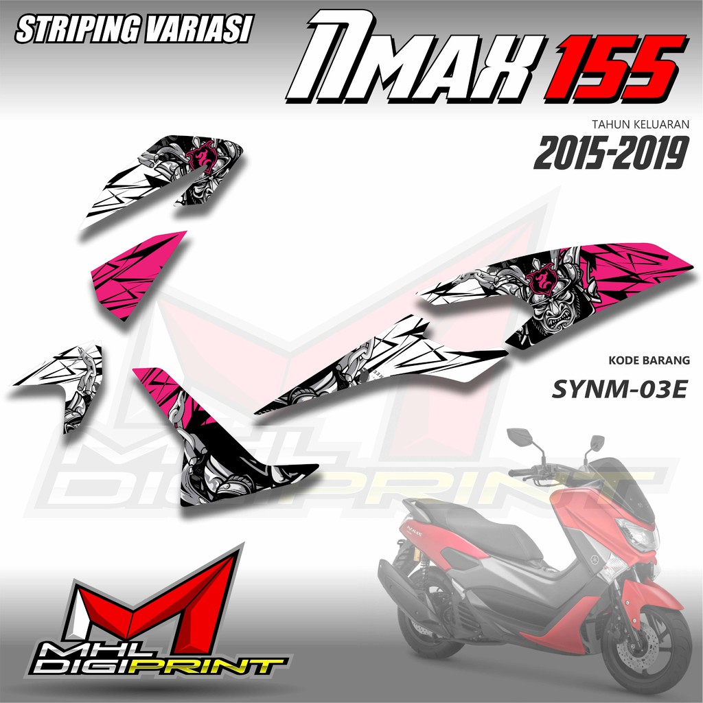 STRIPING VARIASI NMAX 155 GENERASI PERTAMA -  STIKER NMAX OLD - SYNM 03