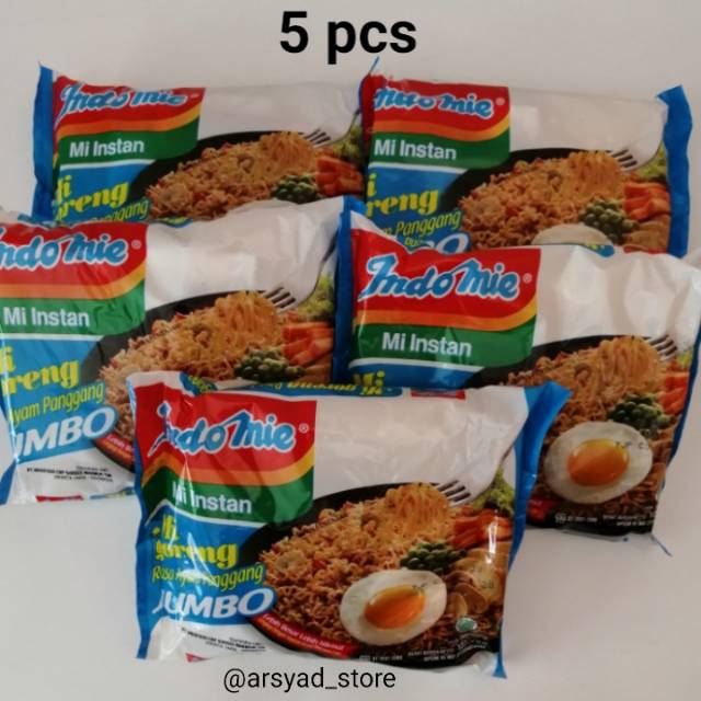 

Indomie Mie Instan Rasa Ayam Panggang Jumbo 127 gr x 5 pcs