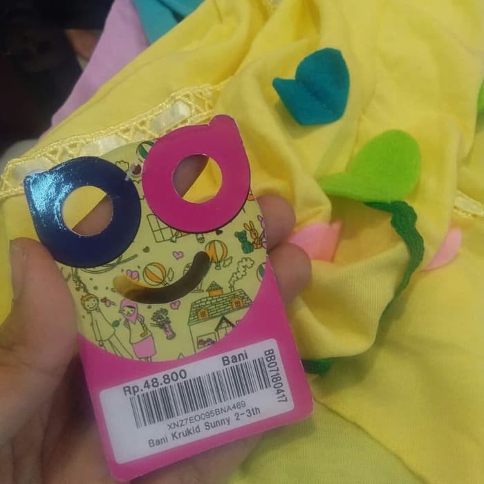 Jilbab instan anak rabbani original bani krukid sunny 2-3 tahun Grosir Murah