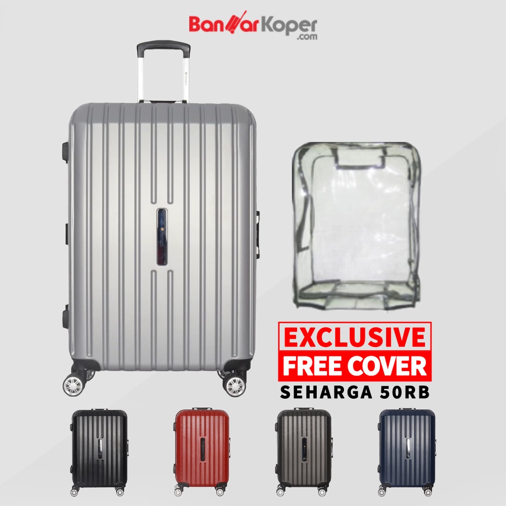 Tas Koper President 5297 Original Koper Kabin 20 Inch Hardcase Aluminium Frame TSA LOCK