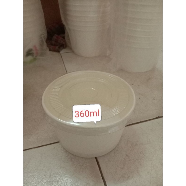 

Paper Bowl Ukuran 360ml/500ml/650ml plus tutup isi 50pcs