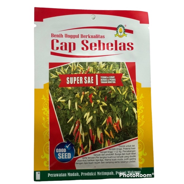 benih cabe rawit Super Sae 10Gr dari Cap Sebelas Kemasan ORIGINAL jaminan 100%