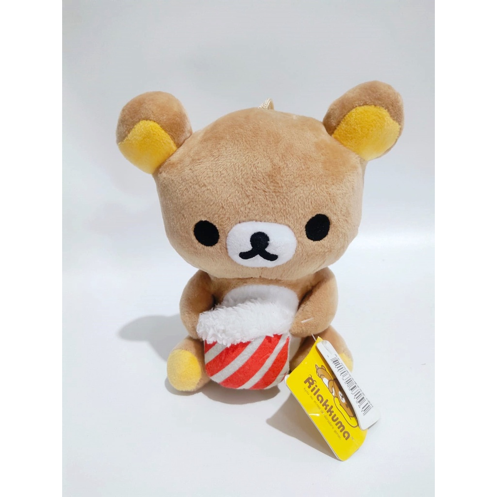 Gantungan Boneka Rilakkuma Plush Doll Original San-X Plush SKU 10731
