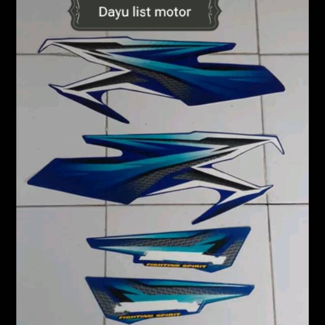 striping rx king 2005 biru