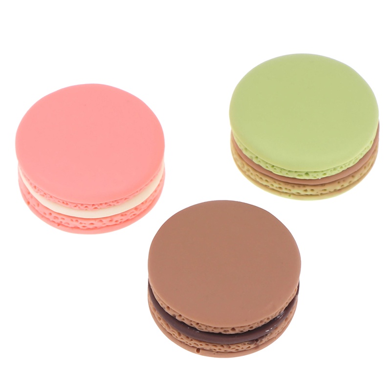 10pcs / set Mainan Miniatur Macarons French Untuk Aksesoris Rumah Boneka 1 / 12