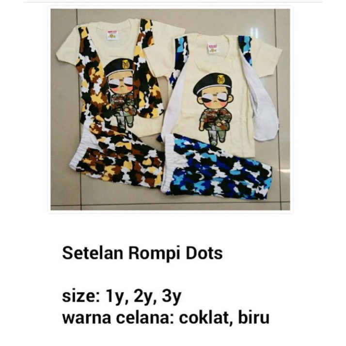 Setelan Anak Rompi Dots Setelan Bayi Baju Anak Baju Bayi