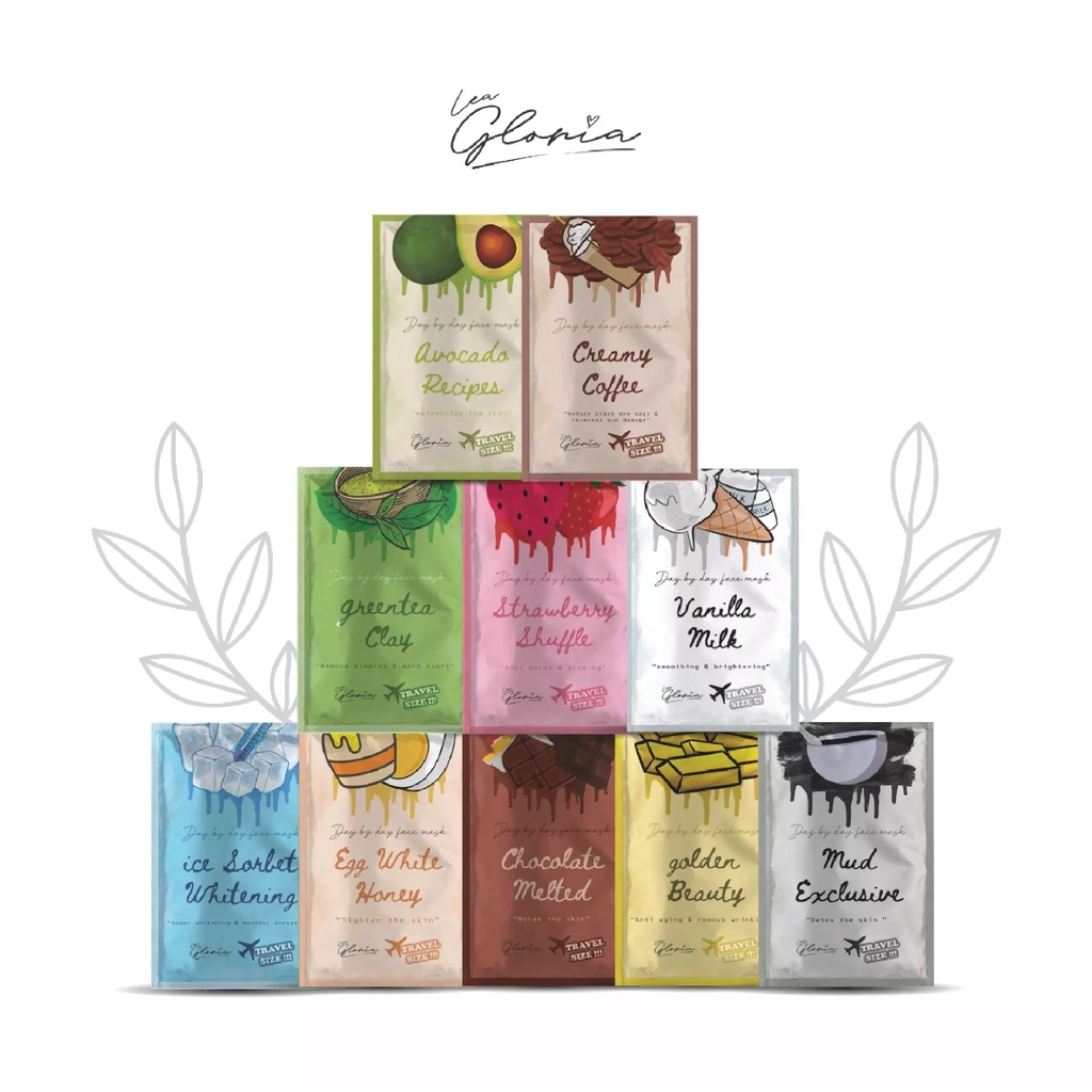 [SEMARANG] Masker Bubuk by LEA GLORIA 10gram Travel Packing/ Masker Organik Murah