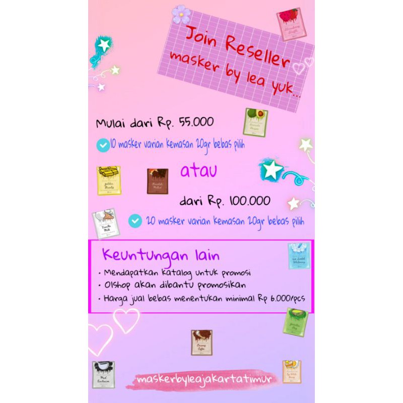 Reseller masker by lea gloria