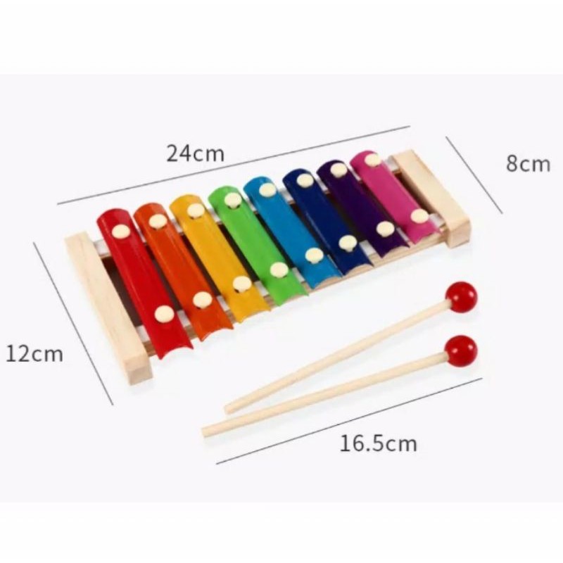 Colorful Xylophone - Children Music Musical Toy - Mainan Main Musik Kolintang