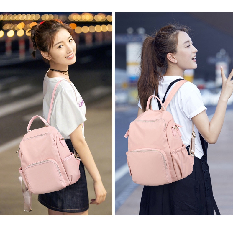  tas ransel korea bahan nilon oxford anti maling untuk 