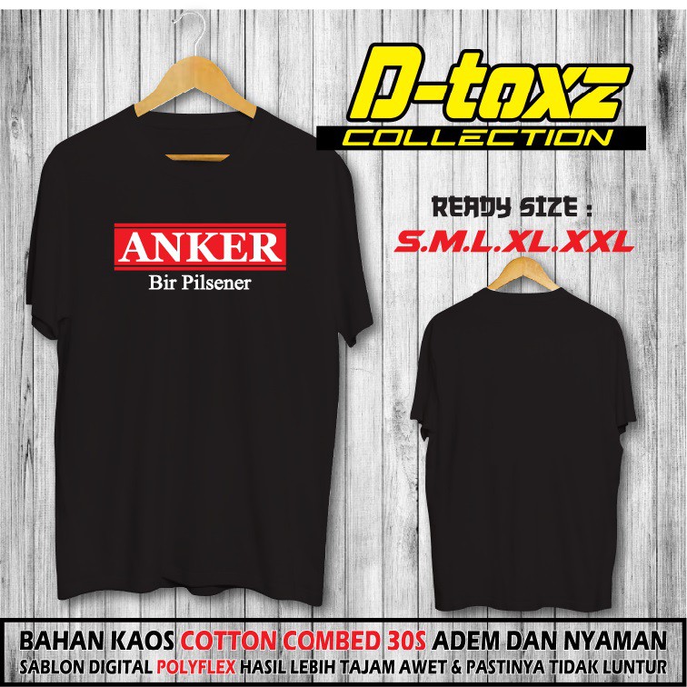 KAOS ANKER BIR PILSENER / DISTRIBUTORKAOS / KAOS COTTON COMBED 30S D-TOXZ 1