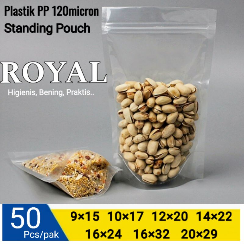 

Plastik Standing Pouch tebal 120mic klip kemasan produk umkm