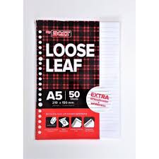 

Loose leaf a5 50 Paperline / bigboss / ISI REFILL KERTAS FILE +