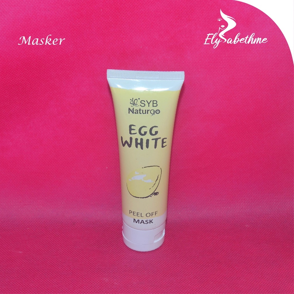 ✿ELYSABETHME✿ S.Y.B Peel off masker Telur egg white gelatin herbal organik alami tear cocok untuk kulit berminyak komedo sensitif