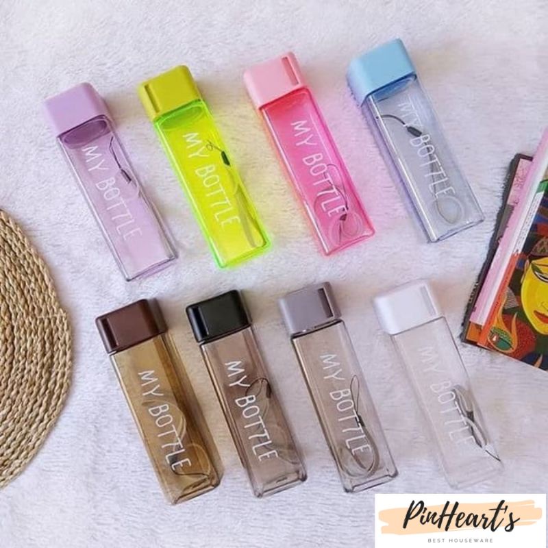 BOTOL AIR MY BOTTLE SEGI DENGAN TALI 500ML FOOD GRADE/BPA FREE | BOTOL AIR MY BOTTLE