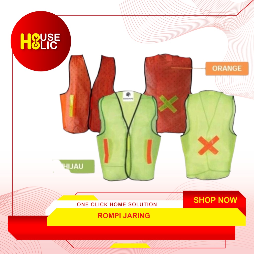 Rompi Jaring / Rompi Proyek Safety Vest / Rompi Jala