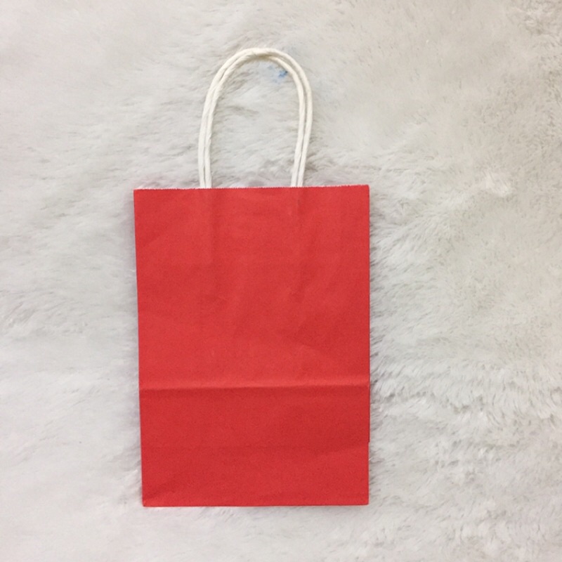

Plain Red Paperbag Polos Shopping Bag Bungkus Kado Gift Bag Merah