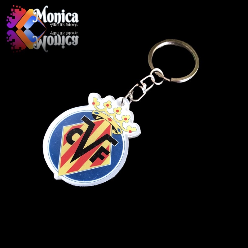 Gantungan Kunci Villareal FC Akrilik