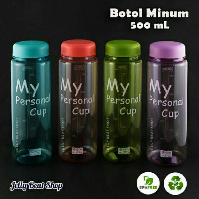 Botol minum transparan my personal cup bottle bpa free