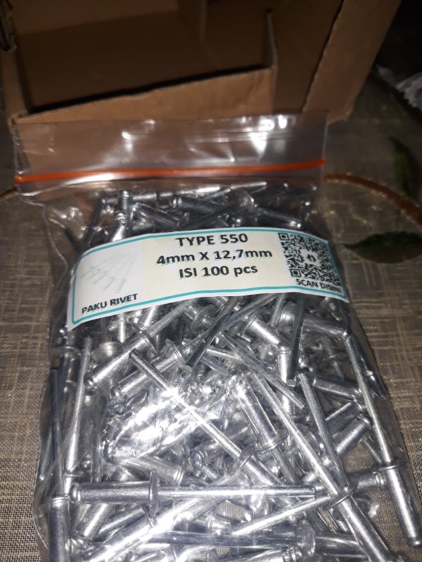 Paku Rivet - Type 550 Ecer 100 Pcs