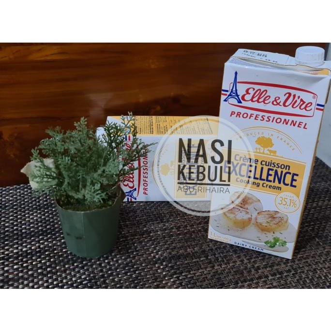 

(BISA COD) Elle & vire creme cuisson Excellence cooking cream 1L TERBAIK Kode 1458