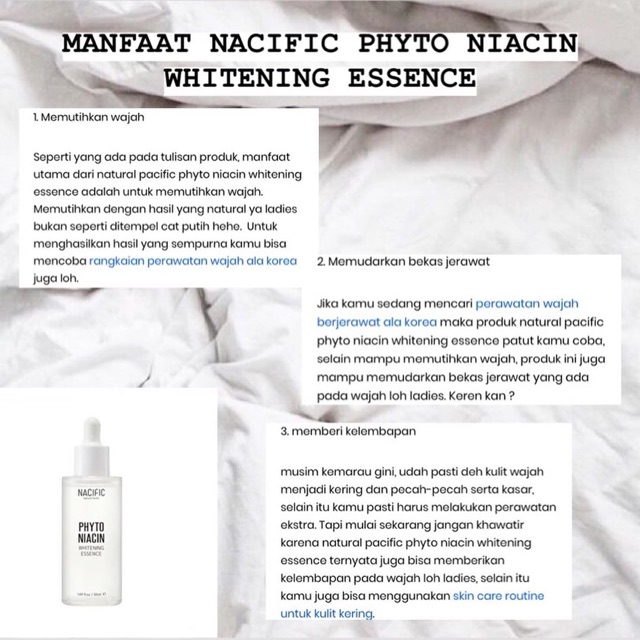 Nacific Phyto Niacin Whitening Essence 50ml Indonesia