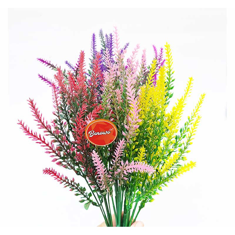 Bunga Plastik Lavender Artificial Dekorasi Rumah Cantik - AF20A-7